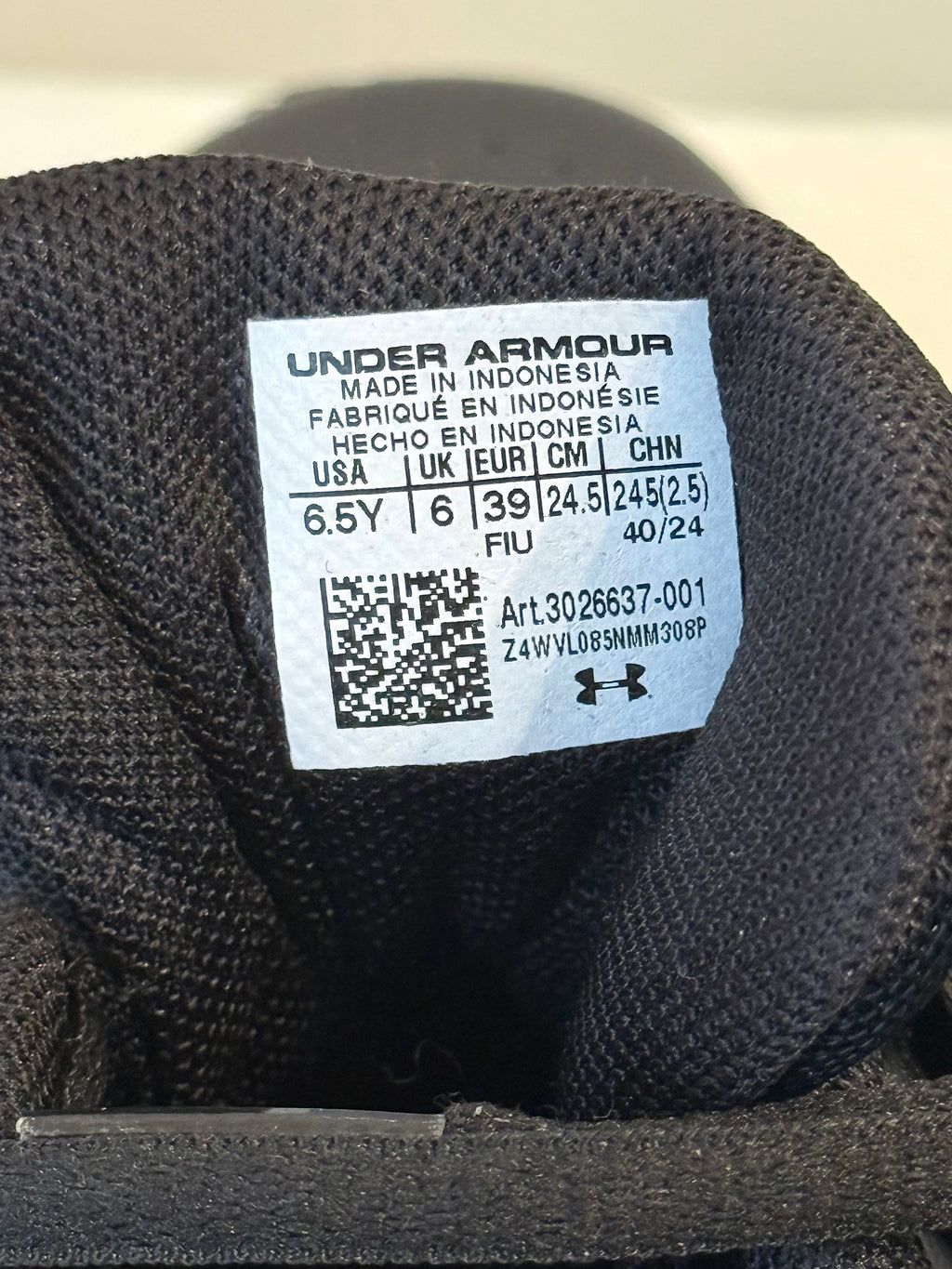 Under Armour Gs Zone Bb 2 - Black