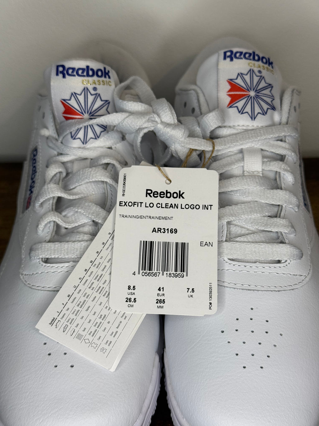 Reebok Exofit Lo Clean Logo Int - White / Vector Blue