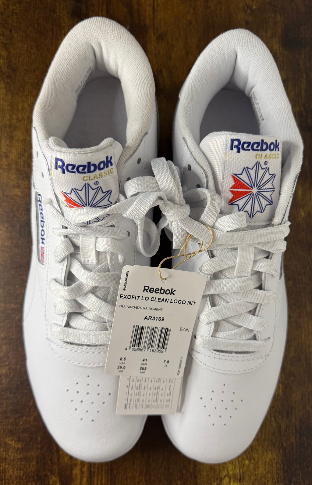 Reebok Exofit Lo Clean Logo Int - White / Vector Blue