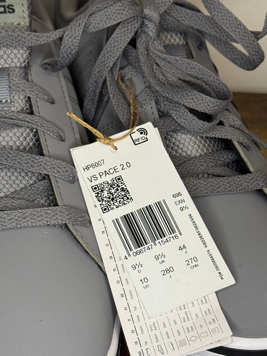 Adidas VS Pace 2.0 – Grey / Black / White