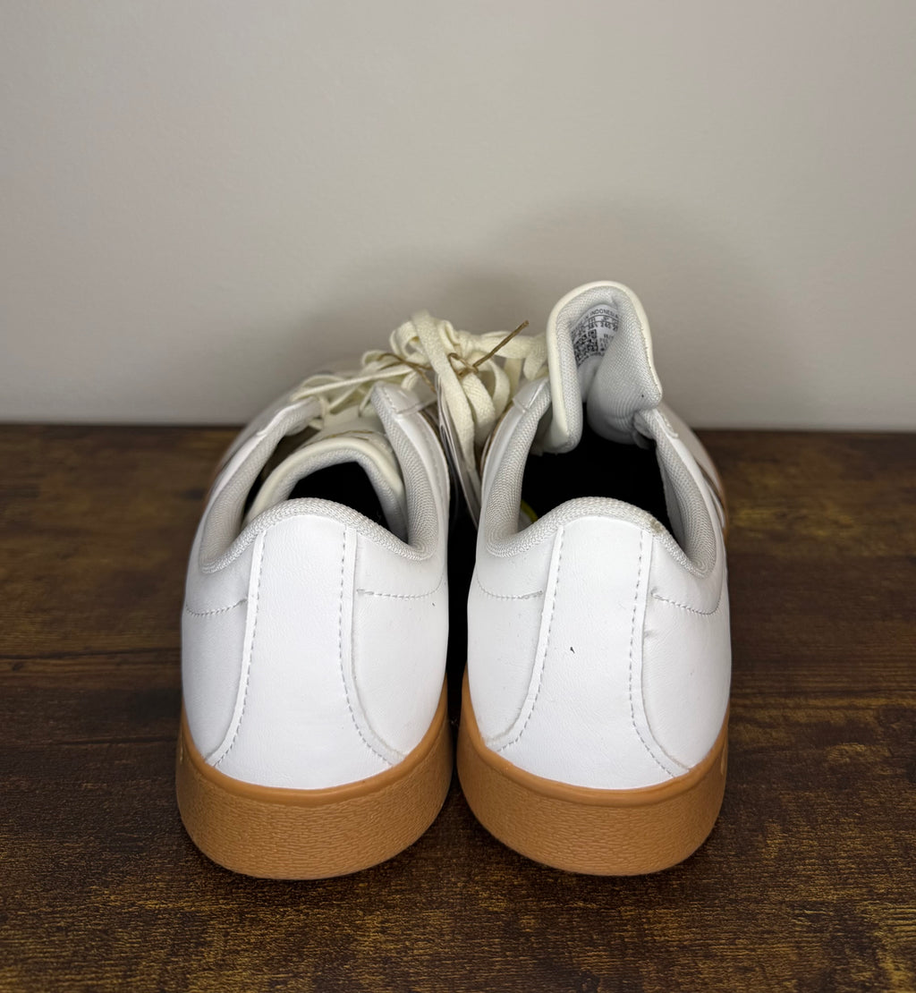Adidas VL Court Base – White / Leopard / Gum