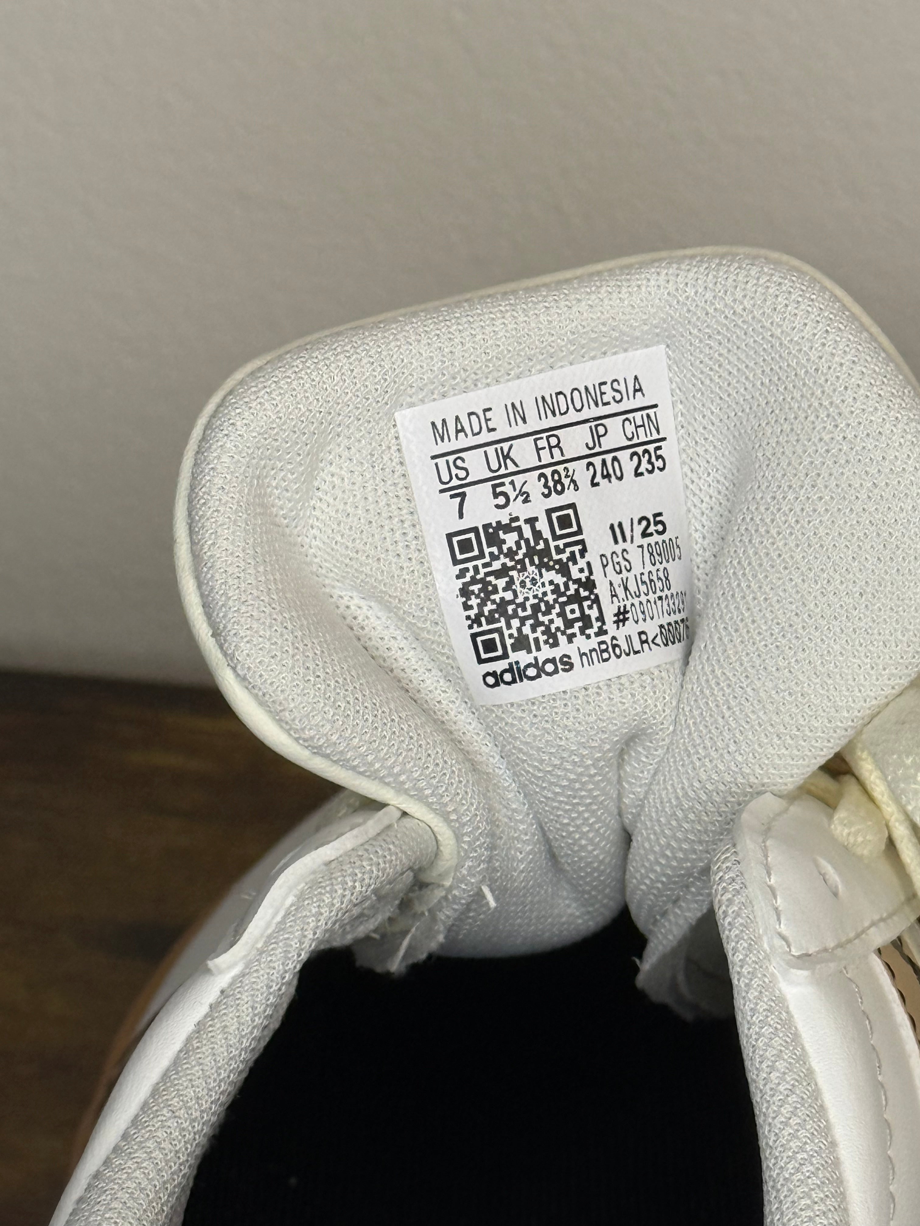 Adidas VL Court Base – White / Leopard / Gum