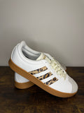 Adidas VL Court Base – White / Leopard / Gum