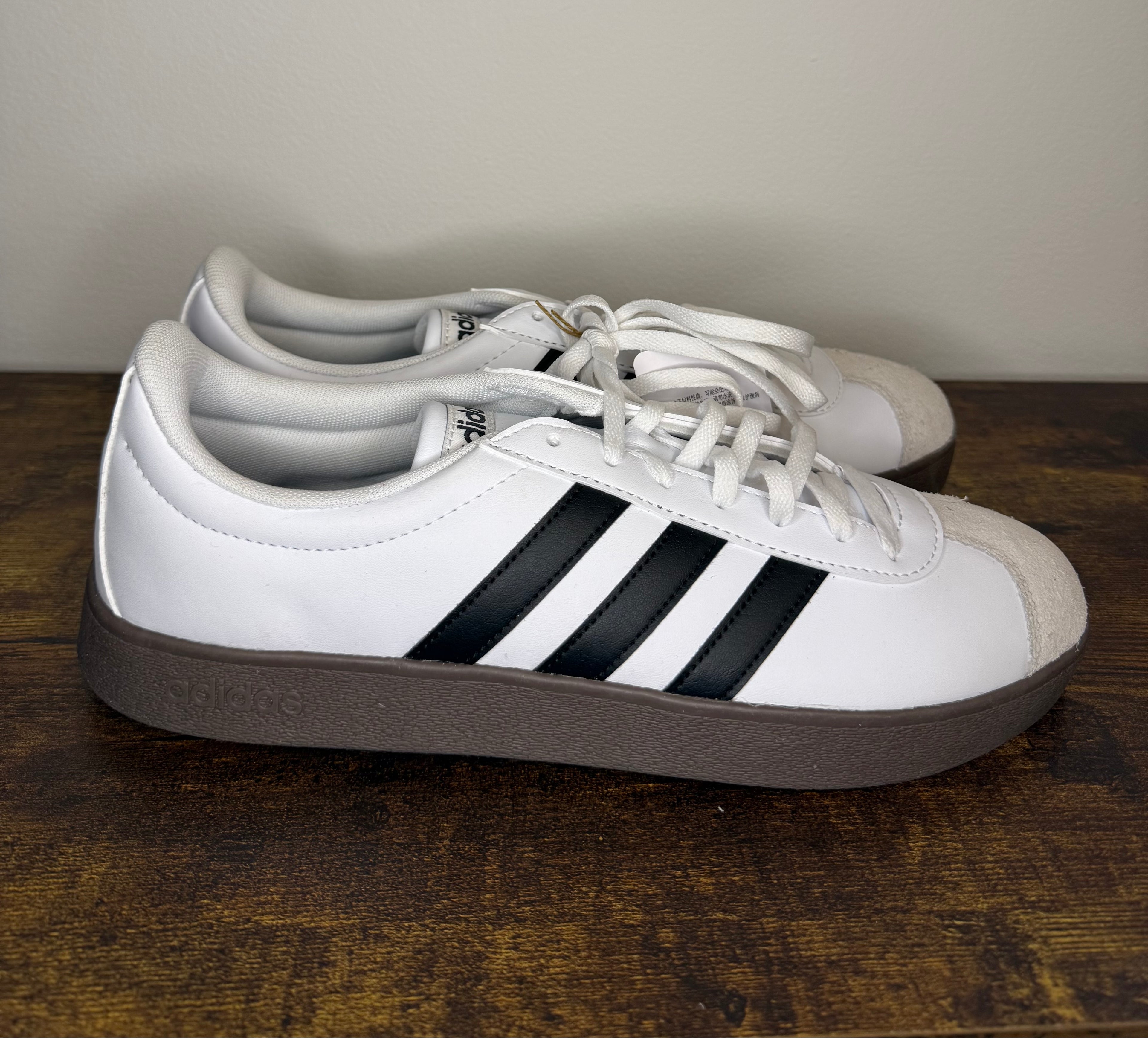 Adidas VL Court Base – White / Black / Gum