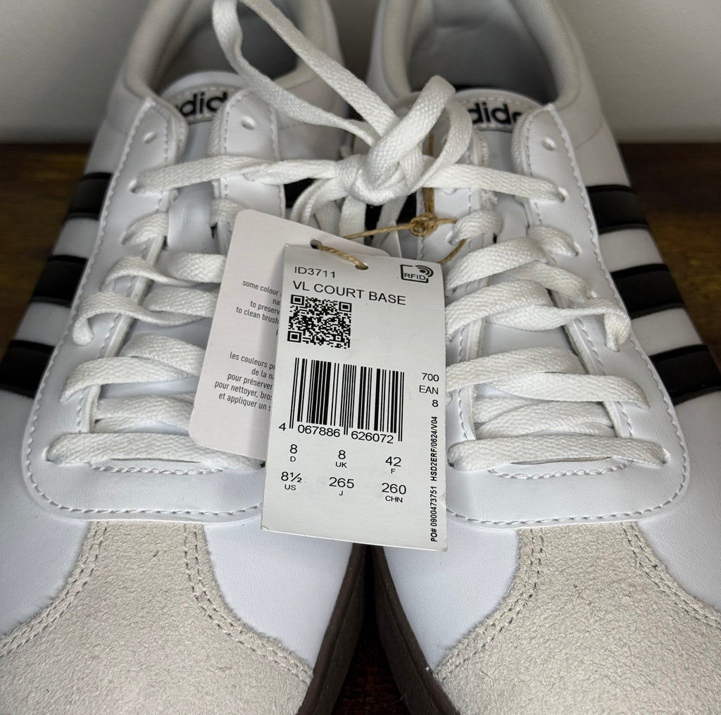 Adidas VL Court Base – White / Black / Gum