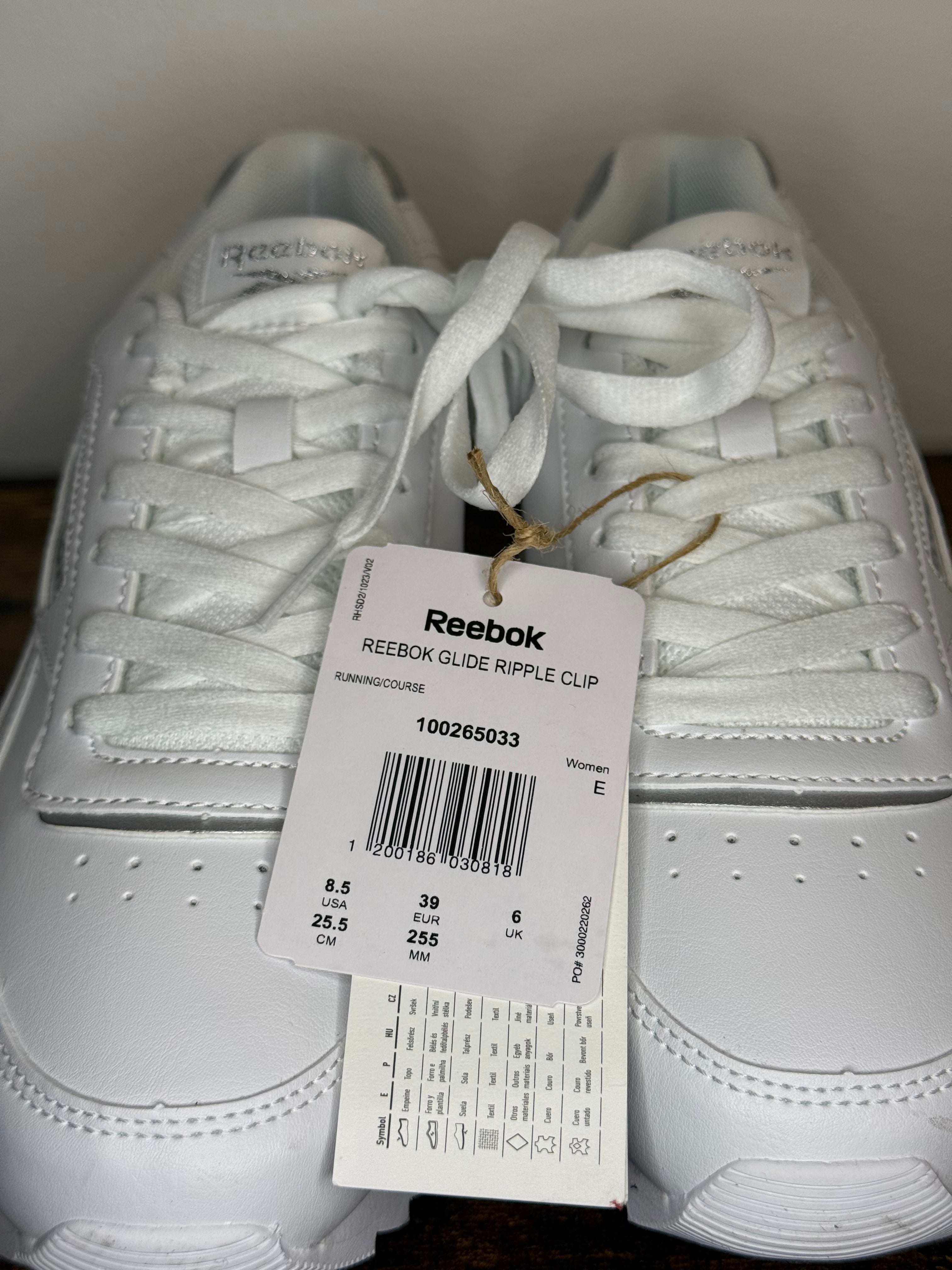 Reebok Glide Ripple Clip – White / Silver