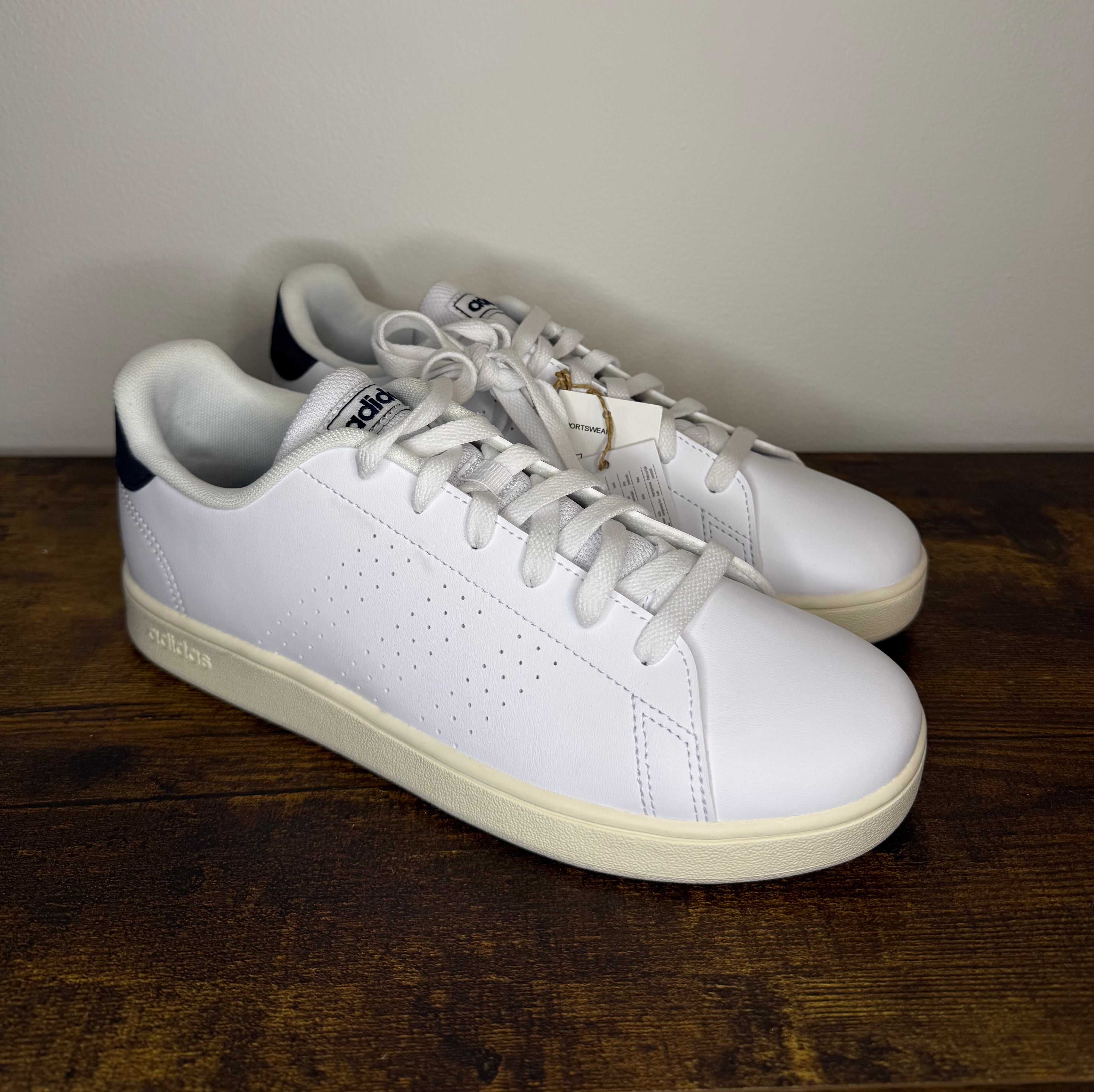 Adidas Advantage K – White / Dark Blue