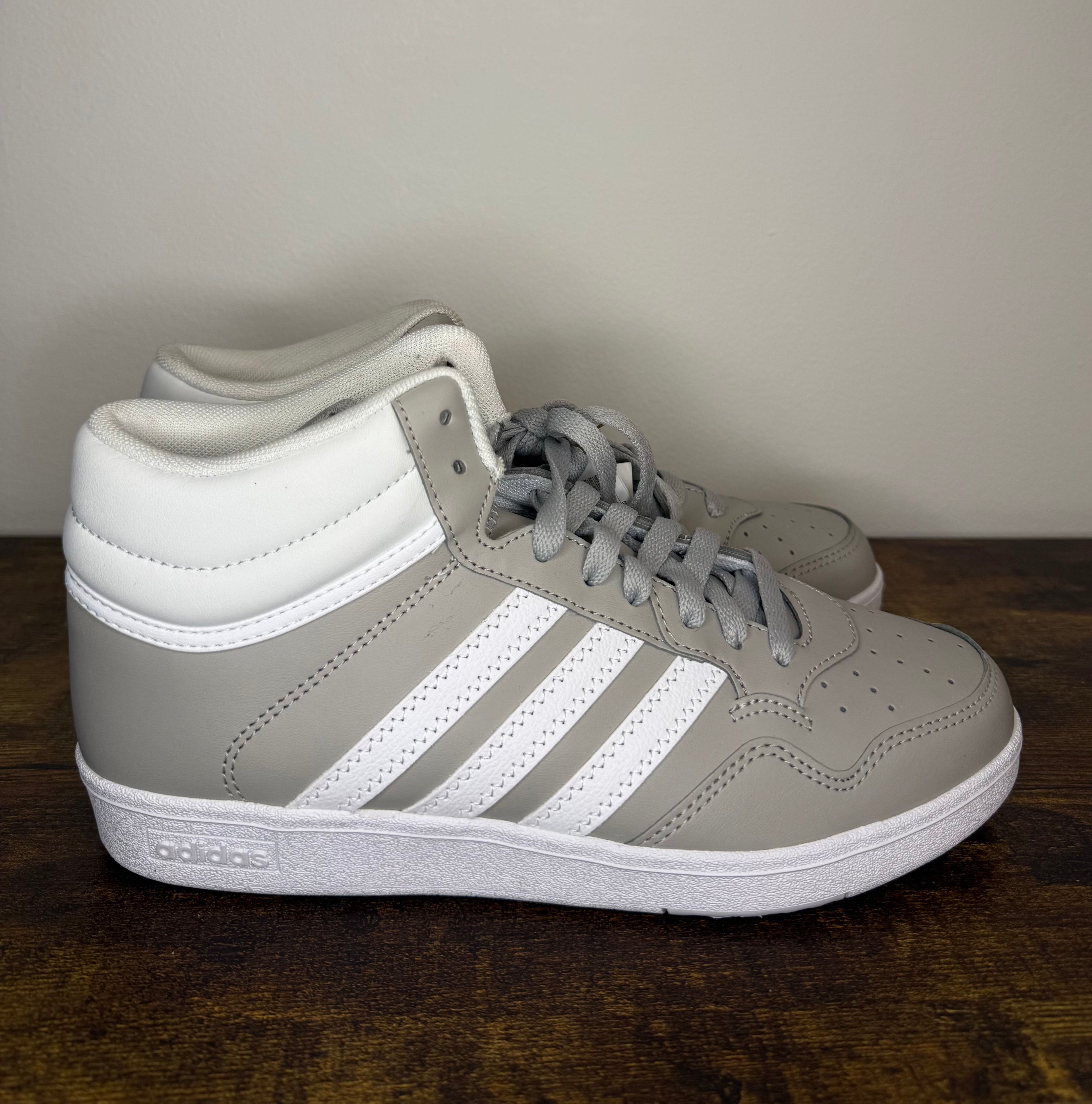 Adidas Hoops 4.0 Mid  –  Grey / White