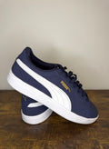 PUMA Smash 3.0 Buck –  Peacoat / White / Gold